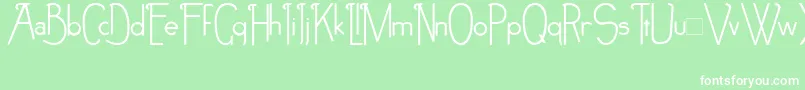 NoirEtBlanc Font – White Fonts on Green Background