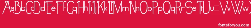 NoirEtBlanc Font – White Fonts on Red Background