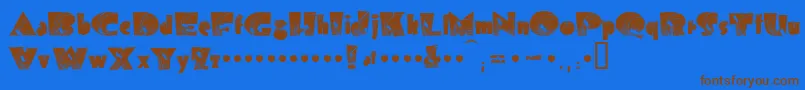 More about Bolddisplay19412k Font Bolddisplay19412k Font – Brown Fonts on Blue Background