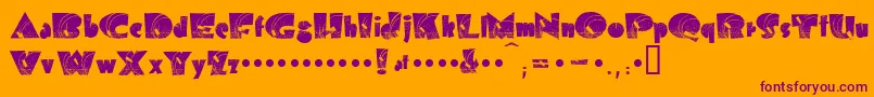 Más sobre la fuente Bolddisplay19412k fuente Bolddisplay19412k – Fuentes Moradas Sobre Fondo Naranja