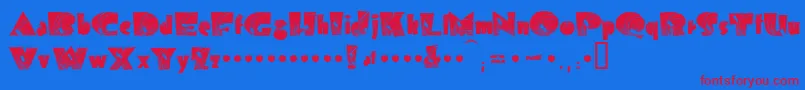 Saiba mais sobre a fonte Bolddisplay19412k Fonte Bolddisplay19412k – fontes vermelhas em um fundo azul