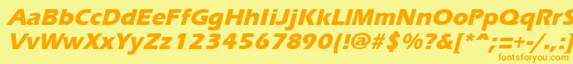 More about ErgoemildextraboldItalic Font ErgoemildextraboldItalic Font – Orange Fonts on Yellow Background