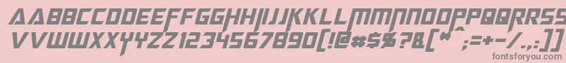 fuente MegatronItalic – Fuentes Grises Sobre Fondo Rosa
