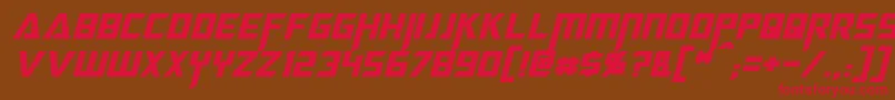 Шрифт MegatronItalic – красные шрифты на коричневом фоне