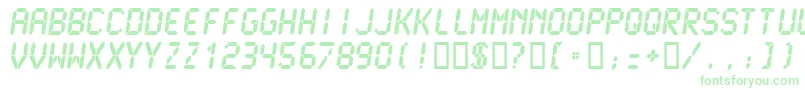 Lcdmono2Ultra Font – Green Fonts on White Background