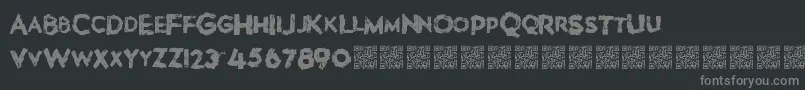 Lovebombs Font – Gray Fonts on Black Background