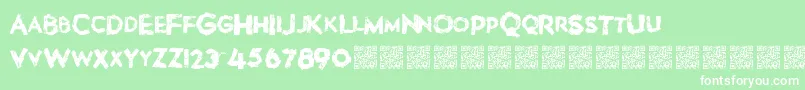 Lovebombs Font – White Fonts on Green Background