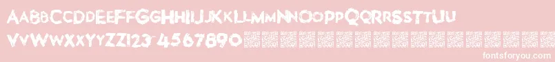 Lovebombs Font – White Fonts on Pink Background