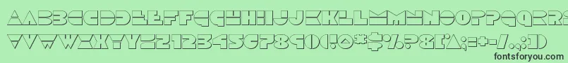 Discoduckout Font – Black Fonts on Green Background