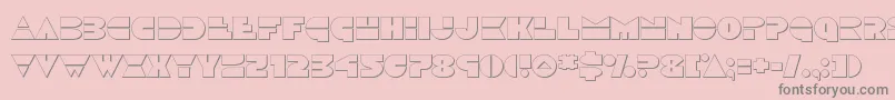 Discoduckout Font – Gray Fonts on Pink Background