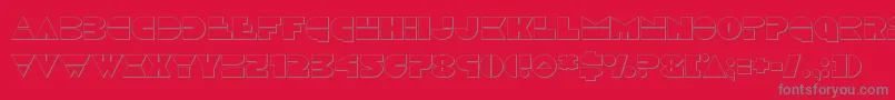 Discoduckout Font – Gray Fonts on Red Background