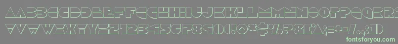 Discoduckout Font – Green Fonts on Gray Background