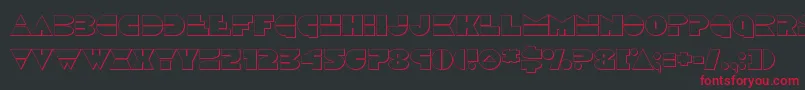 Discoduckout Font – Red Fonts on Black Background