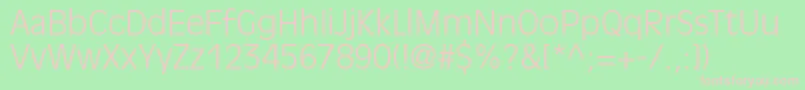 DecadeLightSsiLight Font – Pink Fonts on Green Background