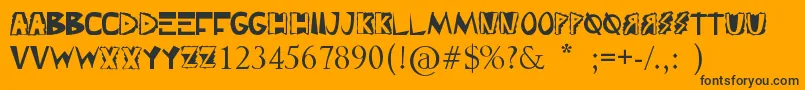 Punks Font – Black Fonts on Orange Background