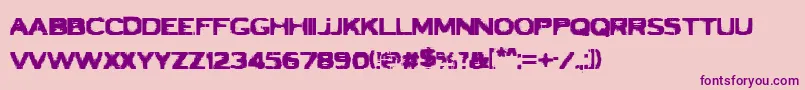 VtcBadluck Font – Purple Fonts on Pink Background