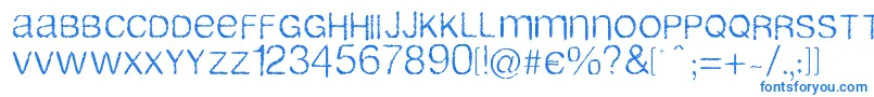 Airlib Font – Blue Fonts on White Background