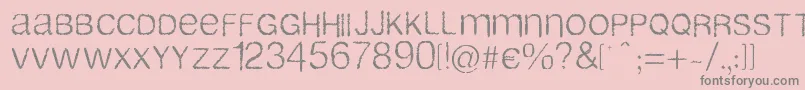 Airlib Font – Gray Fonts on Pink Background