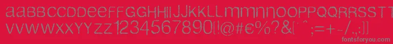 Airlib Font – Gray Fonts on Red Background