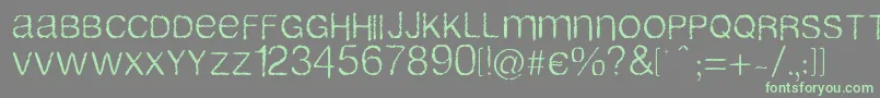 Airlib Font – Green Fonts on Gray Background