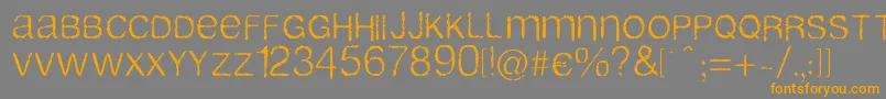 Airlib Font – Orange Fonts on Gray Background