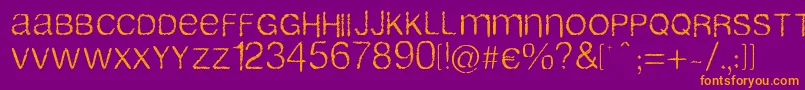 Airlib Font – Orange Fonts on Purple Background