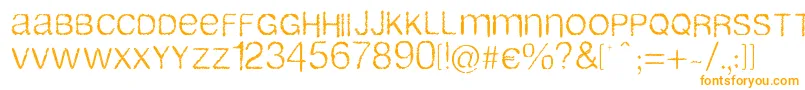 Airlib Font – Orange Fonts on White Background