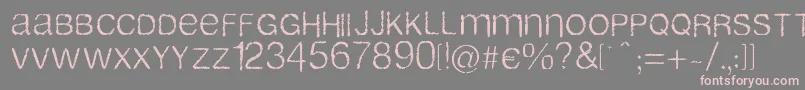 Airlib Font – Pink Fonts on Gray Background