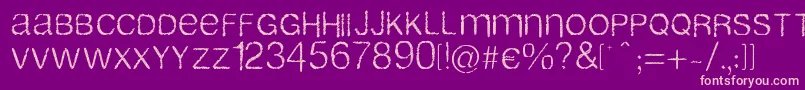 Airlib Font – Pink Fonts on Purple Background