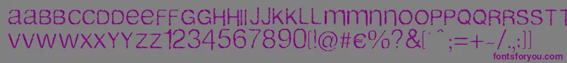 Airlib Font – Purple Fonts on Gray Background