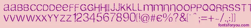 Airlib Font – Purple Fonts on Pink Background
