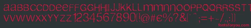 Airlib Font – Red Fonts on Black Background