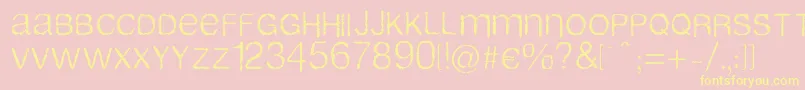 Airlib-Schriftart – Gelbe Schriften auf rosa Hintergrund