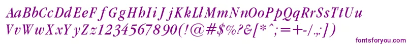 Weitere Informationen zur GaramondcondItalic-Schriftart GaramondcondItalic-Schriftart – Violette Schriften