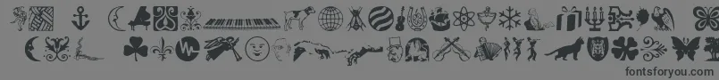 DavysRegular Font – Black Fonts on Gray Background