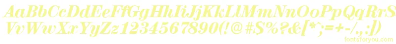 ValenciaserialHeavyItalic Font – Yellow Fonts