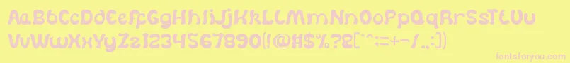More about DearLovely Font DearLovely Font – Pink Fonts on Yellow Background