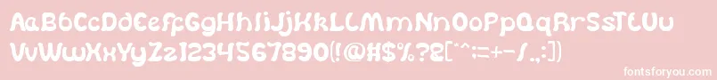 DearLovely Font – White Fonts on Pink Background