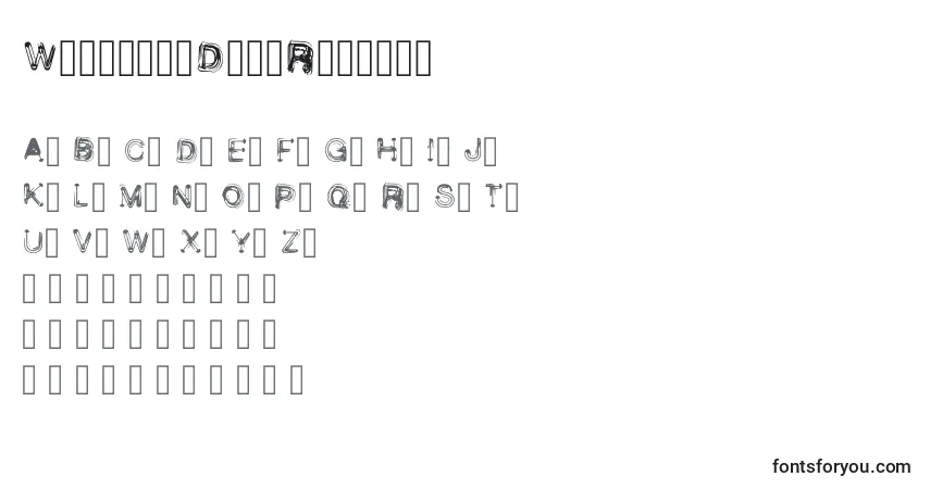 WetbrushDemoRegular (39884)-fontti – aakkoset, numerot, erikoismerkit