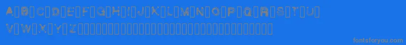 WetbrushDemoRegular Font – Gray Fonts on Blue Background
