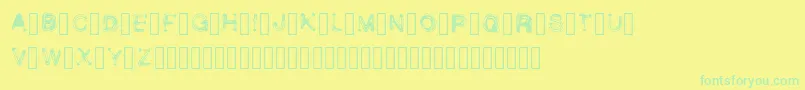 WetbrushDemoRegular Font – Green Fonts on Yellow Background