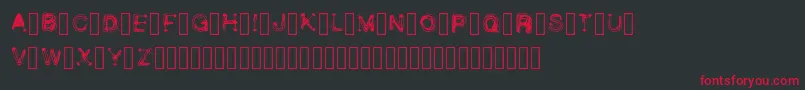 WetbrushDemoRegularフォントについての詳細 フォントWetbrushDemoRegular – 黒い背景に赤い文字