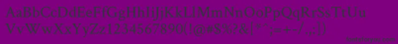 CrimsonText Font – Black Fonts on Purple Background