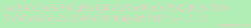 CrimsonText Font – Pink Fonts on Green Background