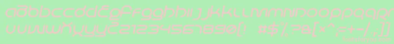 fuente LifeInSpaceItalic – Fuentes Rosadas Sobre Fondo Verde