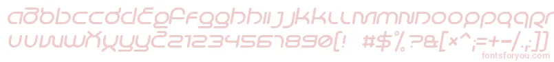 Шрифт LifeInSpaceItalic – розовые шрифты на белом фоне