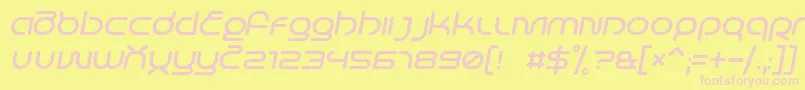 Подробнее о шрифте LifeInSpaceItalic Шрифт LifeInSpaceItalic – розовые шрифты на жёлтом фоне
