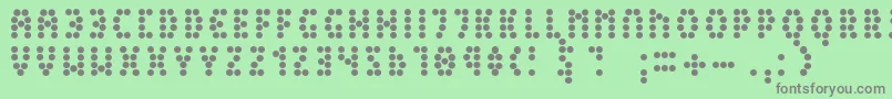 Peex Font – Gray Fonts on Green Background