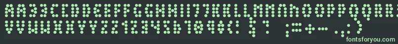 Peex Font – Green Fonts on Black Background