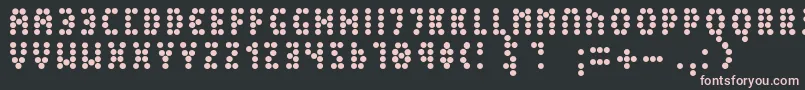 Peex Font – Pink Fonts on Black Background